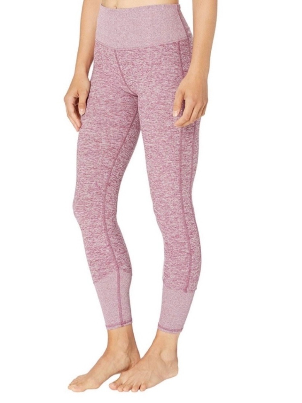 Alo Yoga High-Waist Leggings Heathered Purple Pink Size Medium Athletic Pants
